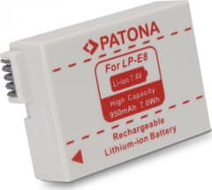 PATONA baterie pro foto Canon LP-E8 950mAh