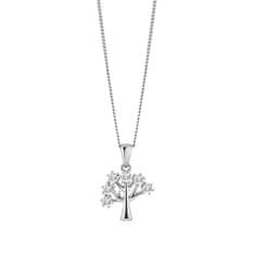 Preciosa Stříbrný náhrdelník Strom života s kubickými zirkony 5376 00