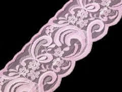 Kraftika 13.5m candy pink elastická krajka šíře 90mm