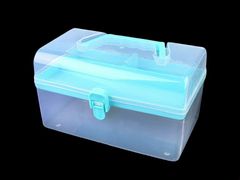 Kraftika 1ks 2 modrá azurová plastový box / kufřík