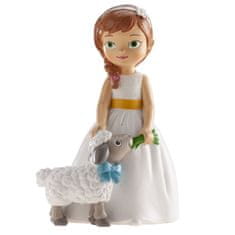 Dekora Figurka na dort holčička s ovečkou - svaté přijímání 