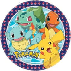 Párty talíře Pokémon - 23 cm - 8 ks
