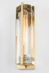 HUDSON VALLEY HUDSON VALLEY nástěnné svítidlo HAWKINS ocel/sklo staromosaz/čirá E27 1x40W 1731-AGB-CE