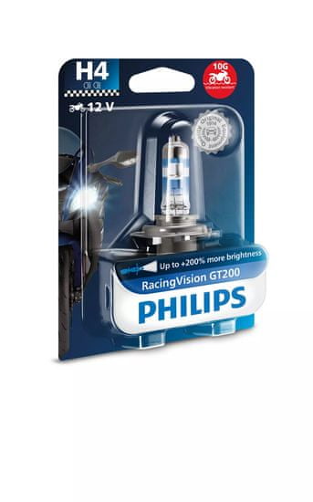 Philips Philips H4 12V 60/55W P43t RacingVision GT200 Moto PH 12342RGTBW