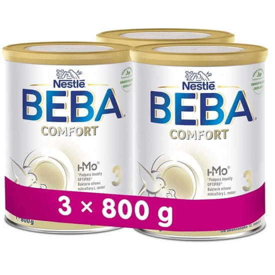 BEBA 3x COMFORT HM-O 3 Mléko batolecí, 800 g