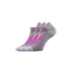 Voxx 3PACK ponožky šedé (Rex 10-greypink) - velikost S