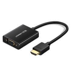shumee Adaptér HDMI na VGA + kabel USB na micro USB 1 m černý
