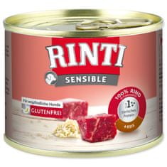 Finnern Konzerva RINTI Sensible hovězí + rýže 185 g