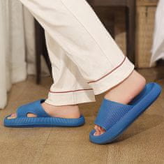 VIVVA® Módní Pěnové Pantofle na robustní platformě, Dámské Pantofle / Pánské Pantofle, Zdravotní pantofle | FLIPSY (Modrá, 36/37)