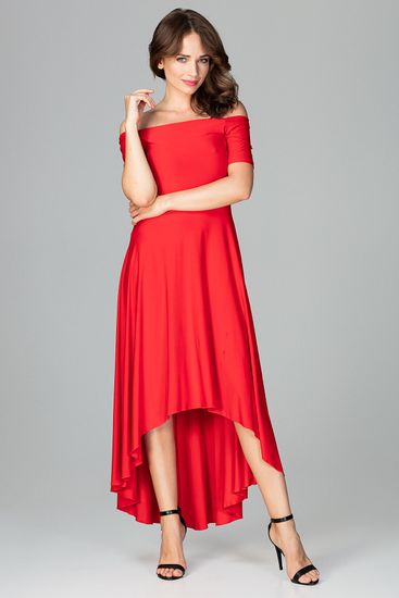 Lenitif Dámské společenské šaty Lin K485 červená