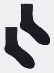 YOCLUB Yoclub Pánské hladké černé ponožky 6-pack SKA-0055F-3400 Black 39-42