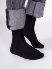 YOCLUB Yoclub Pánské hladké černé ponožky 6-pack SKA-0055F-3400 Black 39-42