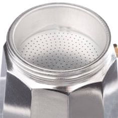 Dekorstyle Hliníková konvička na kávu Kelsey 16 cm stříbrná