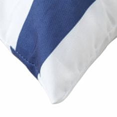 Vidaxl Dekorační polštáře 4 ks modré a bílé 40 x 40 cm textil