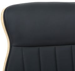 Sortland Kancelářská židle Melilla - ohýbané dřevo přírodní | černá