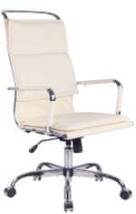 Sortland Kancelářská židle Bedford - syntetická kůže | krémová