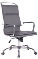 Sortland Kancelářská židle Bedford - syntetická kůže | šedá