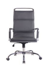 Sortland Kancelářská židle Bedford - syntetická kůže | šedá