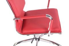 Sortland Kancelářská židle Bedford - syntetická kůže | červená