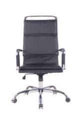 Sortland Kancelářská židle Bedford - syntetická kůže | černá