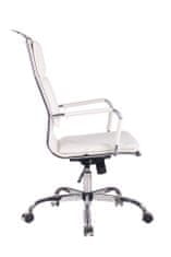 Sortland Kancelářská židle Bedford - syntetická kůže | bílá