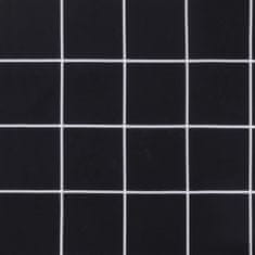 Greatstore Poduška na palety černá károvaná 80 x 80 x 12 cm textil