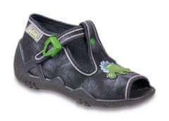 Befado chlapecké sandálky SNAKE 217P076 šedá batika, dinosaurus, velikost 18