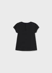 MAYORAL černé tričko s panenkou Velikost: 36m/98cm