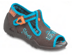 Befado chlapecké sandálky SNAKE 217P020 hnědé, auto, velikost 18