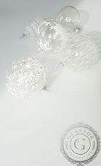 Decor By Glassor Vánoční koule čirá (Velikost: 6)