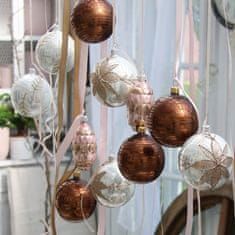 Decor By Glassor Vánoční koule perleťová dekor