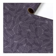 Decor By Glassor Balicí papír fialový s dekorem listů