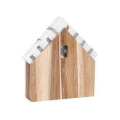 Decor By Glassor Dřevěný stojánek na ubrousky domeček malý