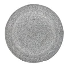 Decor By Glassor Kulatý koberec šedý melír