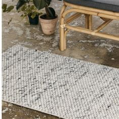 Decor By Glassor Vlněný koberec šedý melír
