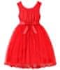 EXCELLENT Dívčí společenské šaty vel. 140 - Červené