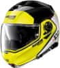 Moto helma N100-5 Plus Distinctive N-Com P/J (Velikost: XS (55), Barva: Glossy Black-Fluo)