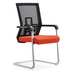 Dalenor Konferenční židli Lucca, textil, černá / oranžová