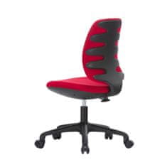 Dalenor Dětská židle Lucky, textil, černá podnož / červená