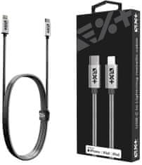 Next One USB-C to Lightning Metallic Cable 1.2m - Silver, LGHT-USBC-MET-SL