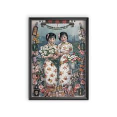 Vintage Posteria Retro plakát Čínský kwong zpíval Hong A3 - 29,7x42 cm