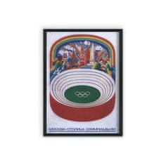 Vintage Posteria Dekorativní plakát Sovětský olympijský plakát A2 - 42x59,4 cm