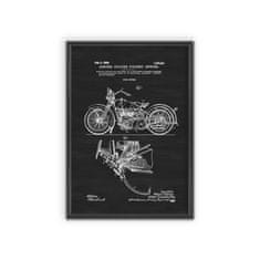 Vintage Posteria Dekorativní plakát Motocykl Harley Davidson A4 - 21x29,7 cm