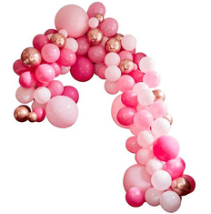 MojeParty Sada balónků na balónkový oblouk Deluxe růžová/Rose Gold 200 ks