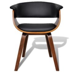 Vidaxl Jídelní židle 6 ks ohýbané dřevo a umělá kůže