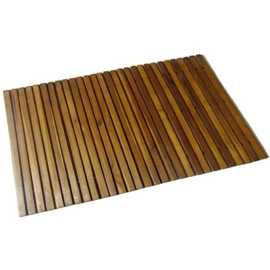 Vidaxl Koupelnová předložka z akáciového dřeva 80 x 50 cm