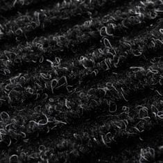 Vidaxl Černá PVC rohožka 90 x 60 cm