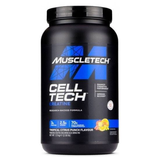 MuscleTech Cell-Tech, 1130 g Příchuť: Tropical citrus punch