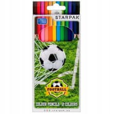 STARPAK Pastelky 12 barev Fotbal