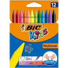Bic Tužky na svíčky Plastidecor 12 barev